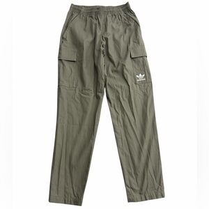 Adidas Originals Cargo Pants Small Olive Green Ripstop Elastic Waist NWT